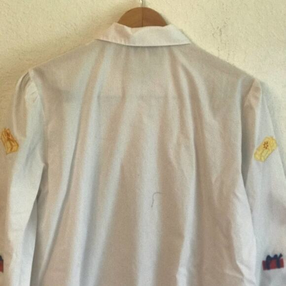 Vintage Westbound L white button shirt Christmas - Picture 8 of 11